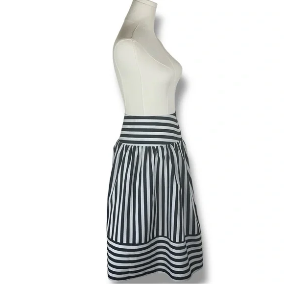 Anthropologie High Seas Skirt by Maeve Sz XS Blue and White Stripes NWT - Picture 8 of 16